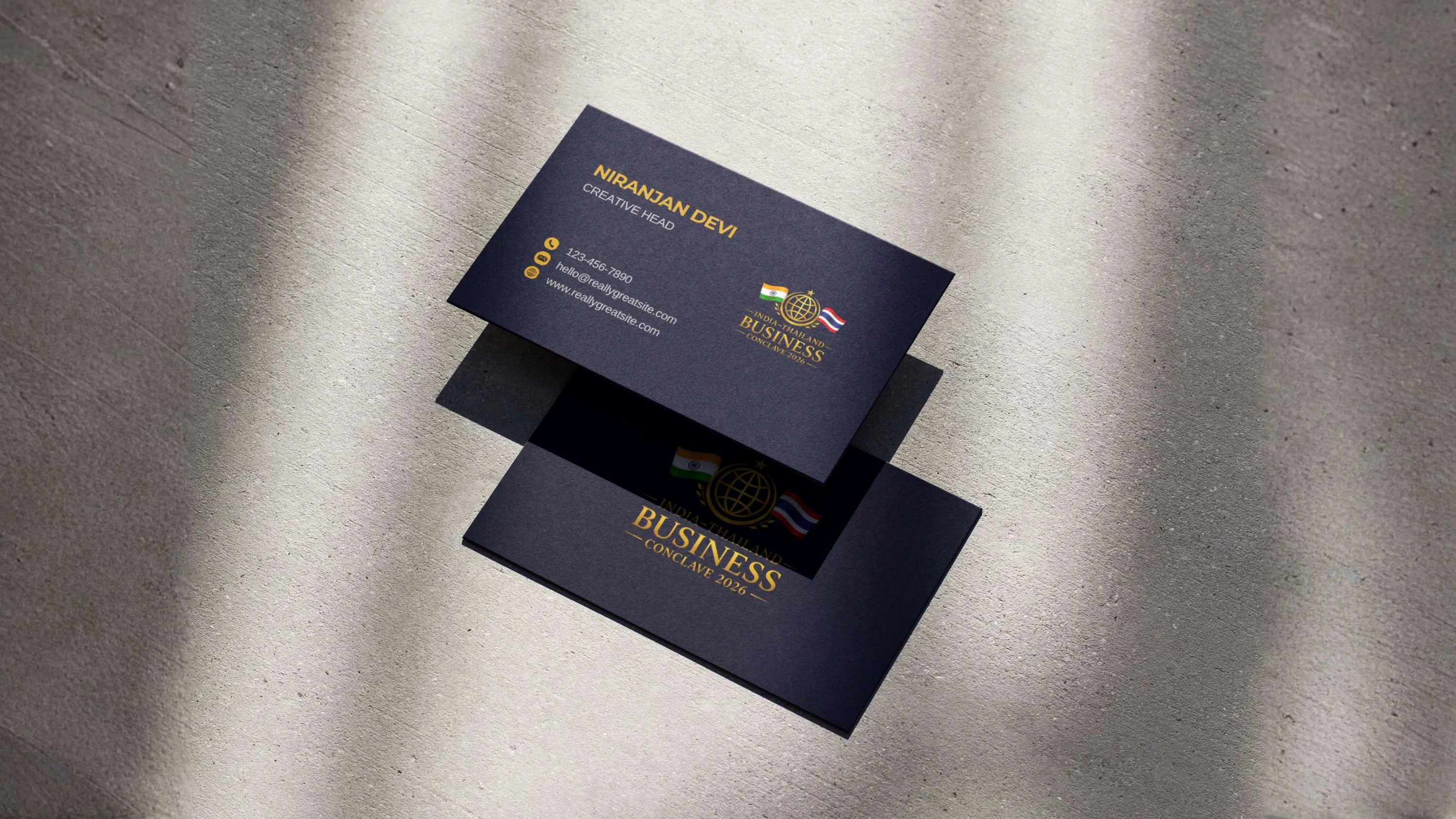 India&ndash;Thailand Business Conclave 2026 &mdash; brand identity and stationery