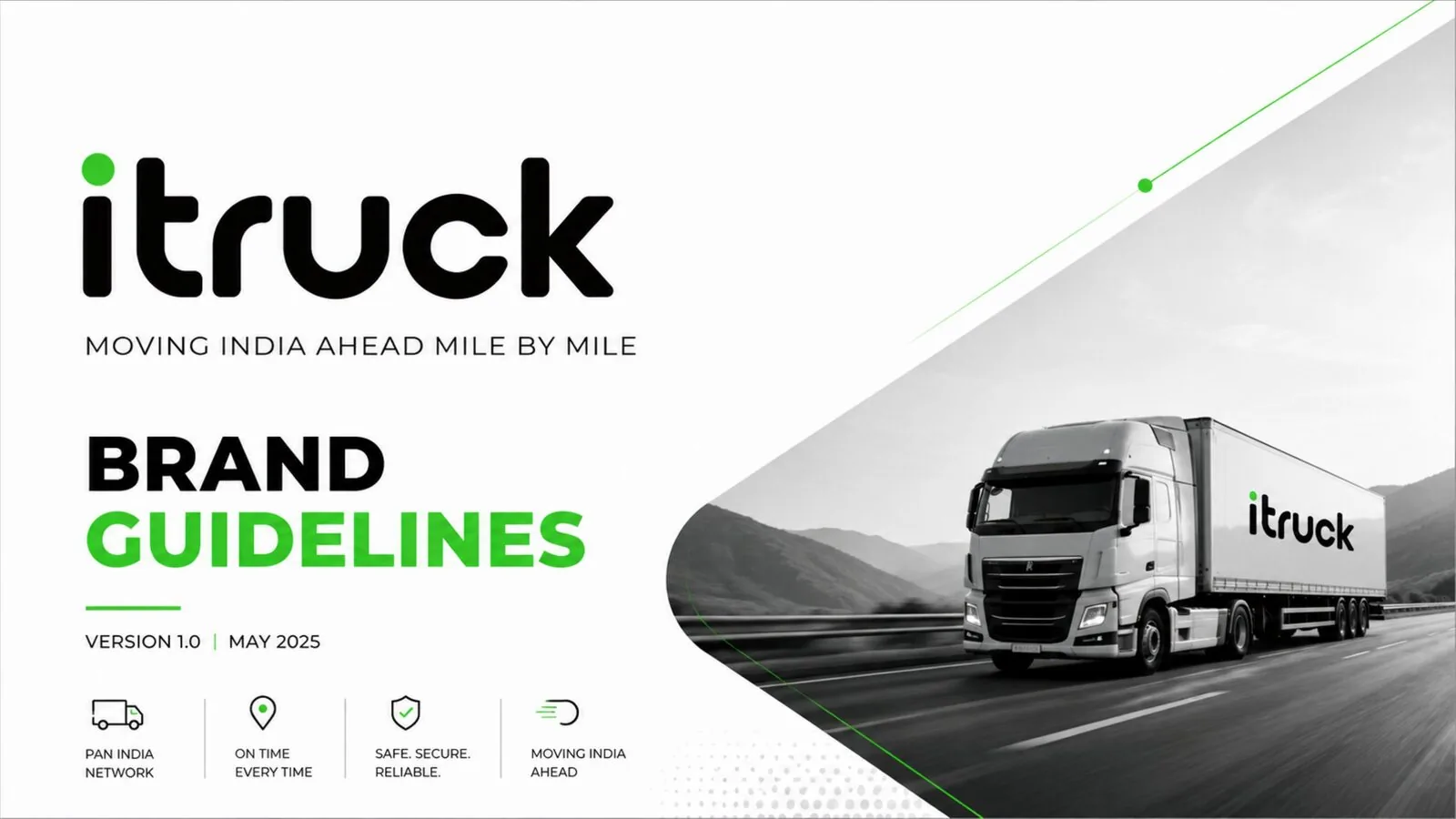 iTruck &mdash; A confident, modern identity for a pan-India logistics and fleet brand — built to feel rel