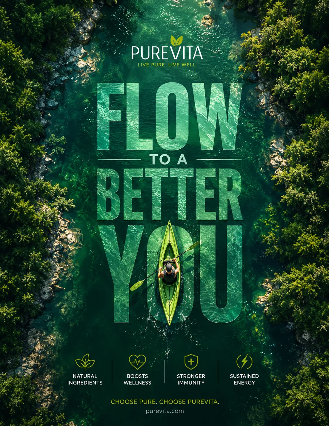 PureVita — Flow to a Better You — Creative Designs case study