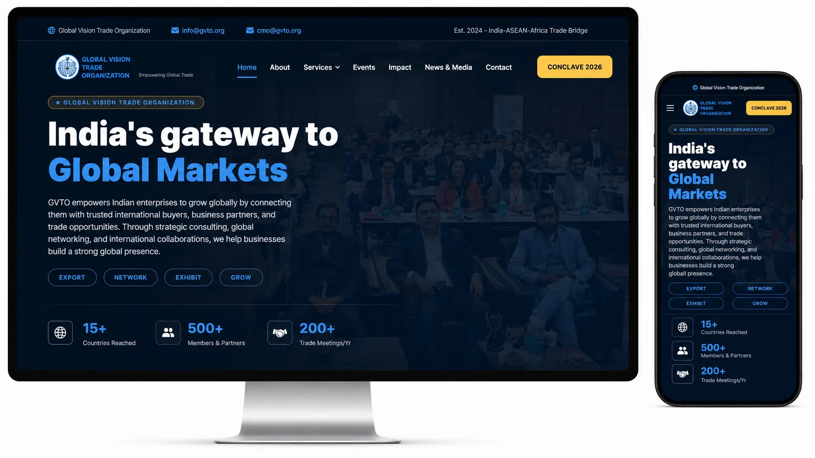 GVTO &mdash; A full website rebuild and performance marketing engine for a B2B SaaS platform 