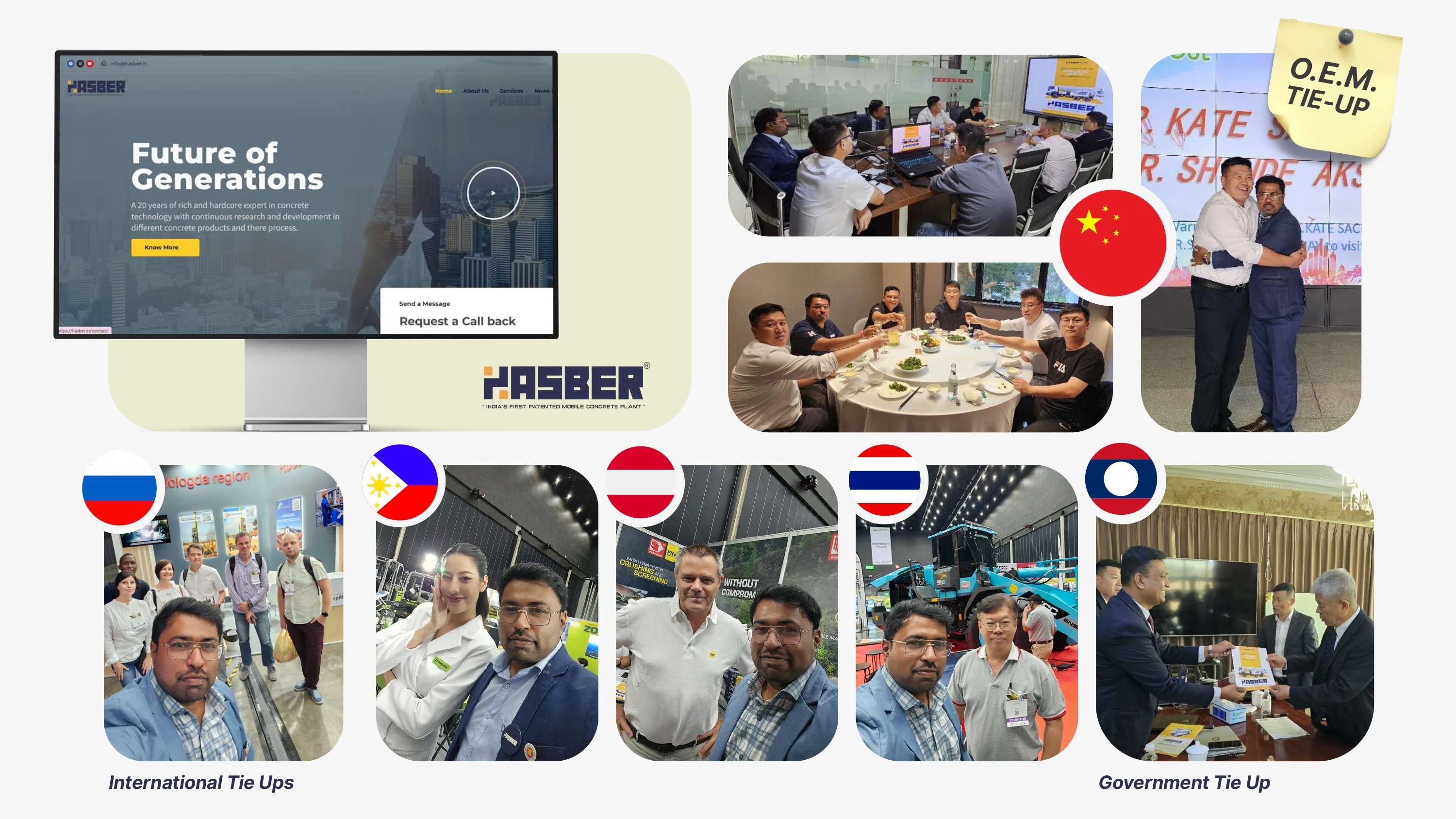 Hasber Machine Pvt. Ltd. — international tie-ups, government meetings and expo presence